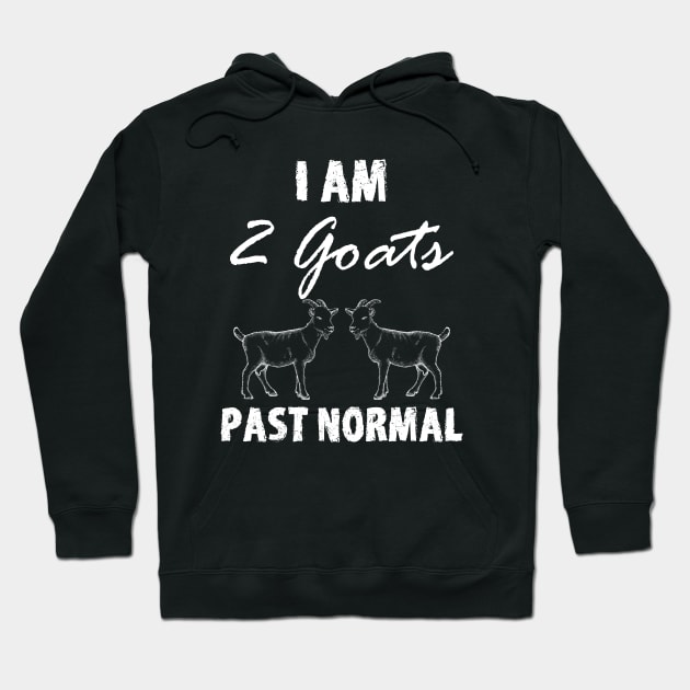 I Am Two Goats Past Normal Hoodie by mareescatharsis